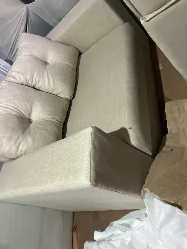 Kit sofá linha simples com aconchego novo