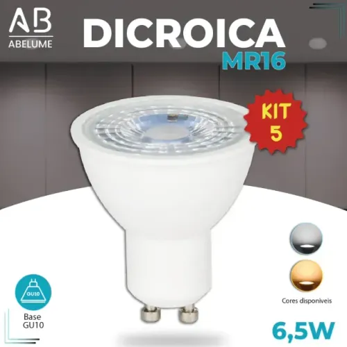 lâmpada spot led ctb mr16 6.5w 3000k