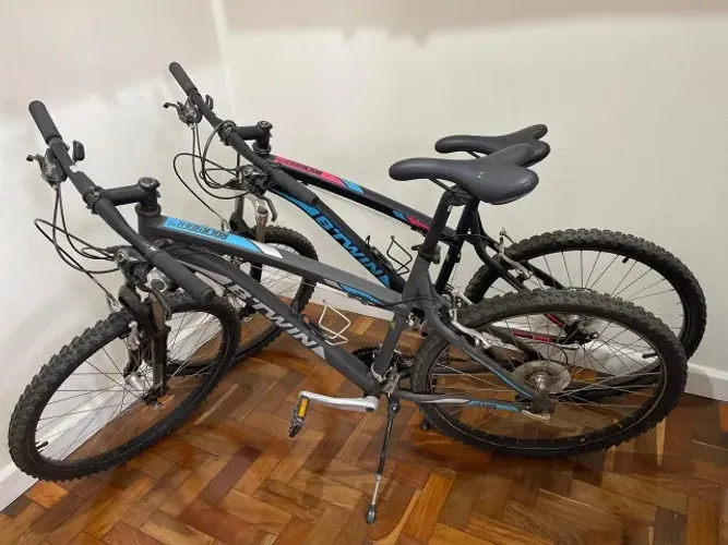 2 Bicicletas BTWIN ROCKRIDER 340 AZUL E ROSA