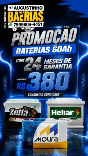 Bateria 60Ah 24 meses de garantia aparti $380