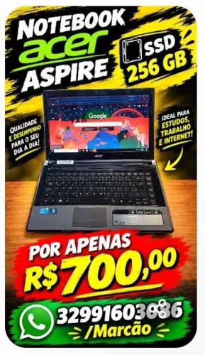 Notebook Acer windows 11, 8 SSD, 256 gb