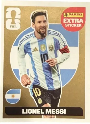 Figurinha Messi extra Gold