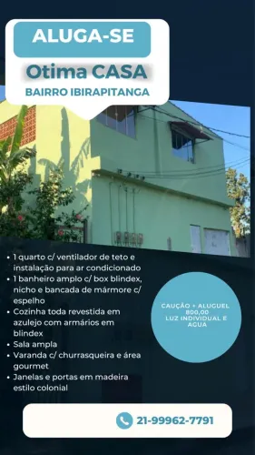 Ótima casa com quintal e garagem