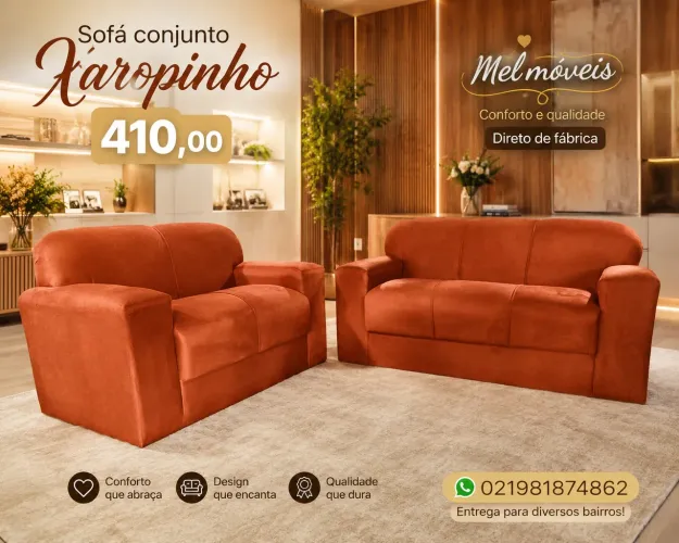 Sofá conjunto xaropinho - 3 e 2 lugares - direto de fábrica / barato ?