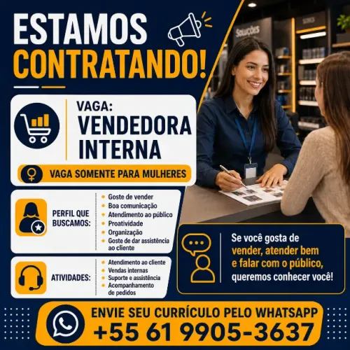VAGA VENDEDORA