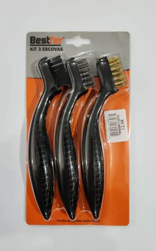 Kit 3 Escovas de Limpeza BESTFER