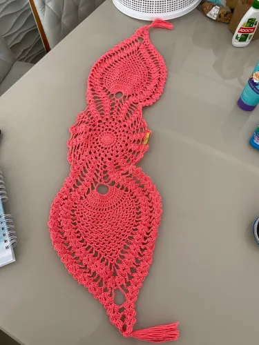 Crochê caminho de mesa