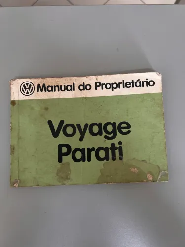 Manual proprietário VOYAGE PARATI 82 a 86 original