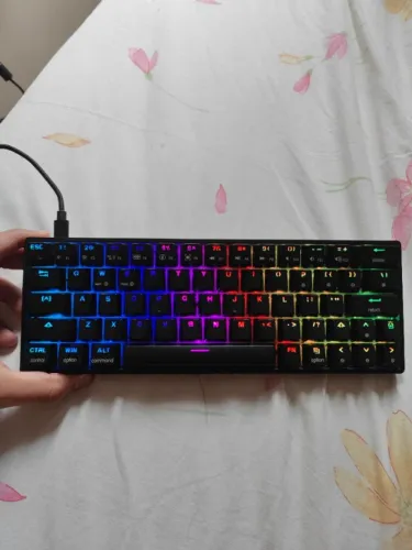 Skyloong GK64 Black Gateron Red + Mouse Redragon Storm M808