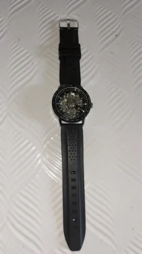Relógio Automático Masculino Premium Preto - Modelo Skeleton