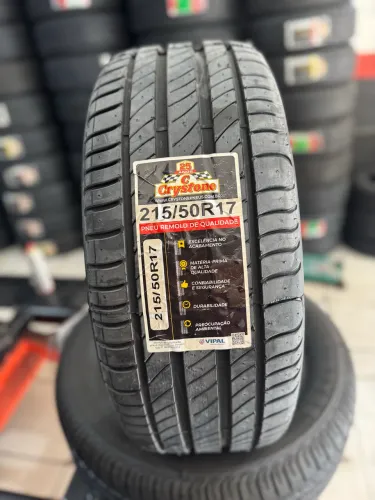 Pneu Crystone 215/50/17 Remold com borracha vipal (instalação grátis)