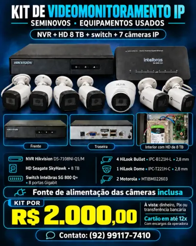 Kit de Videomonitoramento IP
