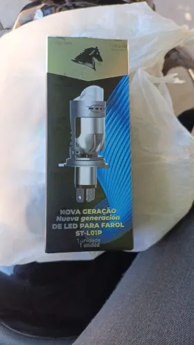 Lâmpada stalion H4 projetor, carro ou moto.