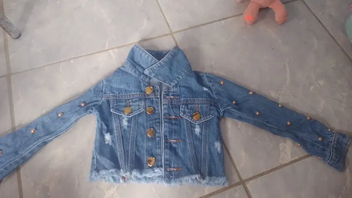 Jaqueta jeans infantil NOME MARIA