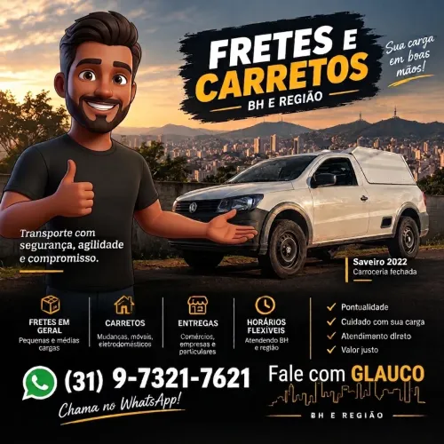 Frete | Carreto | Mudança