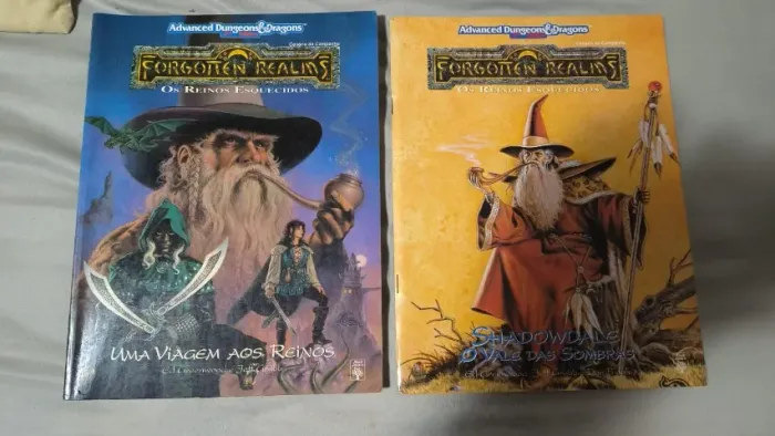 2 Livros Forgotten Realms - Uma Viagem aos Reinos + Shadowdale, O Vale das Sombras