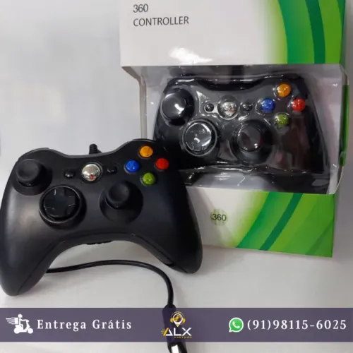Controle Com Fio Usb Xbox 360 Kapbom Kap-360 *ENTREGA GRÁTIS*