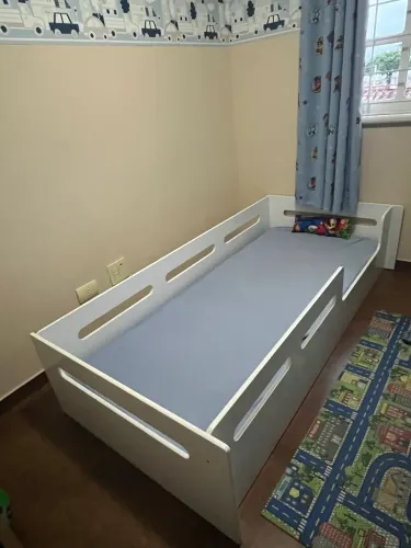 Cama Infantil / Solteiro Branca + Colchão Incluso!