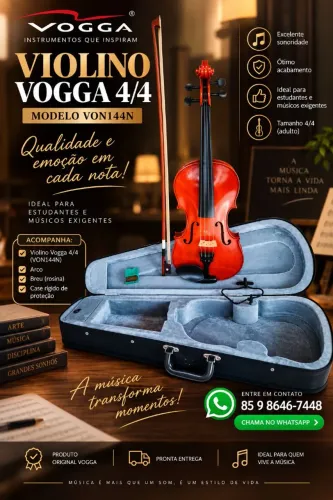 Violino Vogga 4/4 VON144N - com Case