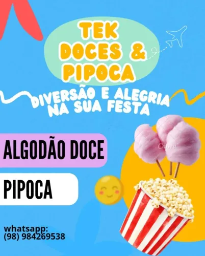 Algodão Doce e Pipoca