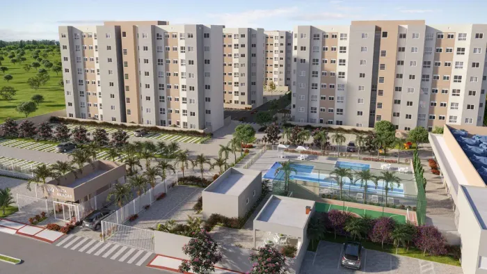 apartamento 2 quartos 1 suite 47m2 1 vaga lazer completo Vista dos Araças