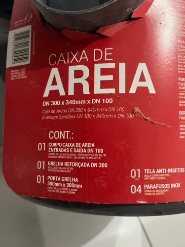 Caixa de esgoto