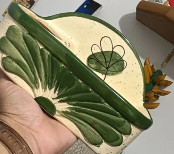 Pote para detergente e esponja em cerâmica 