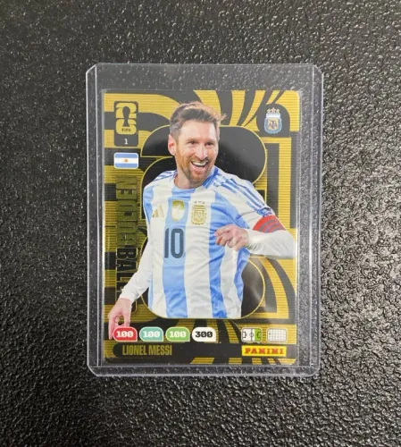 Carta #1 Lionel Messi Golden Baller Argentina - Panini Adrenalyn XL - Copa do Mundo 2026