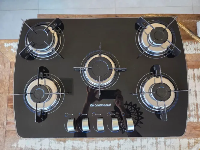 Cooktop à gás 5 bocas