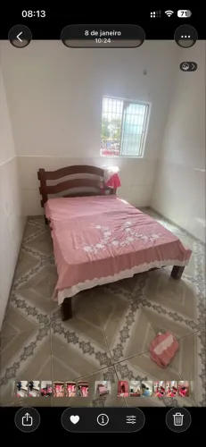 cama de casal de madeira