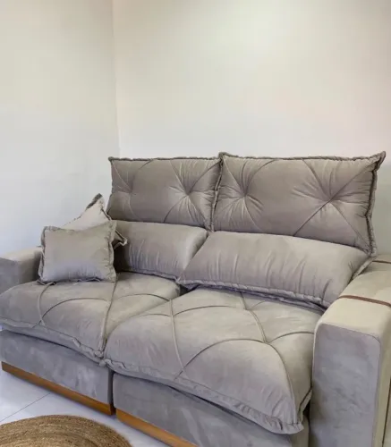 Sofá Retrátil e Reclinável Arenviko 200 cm