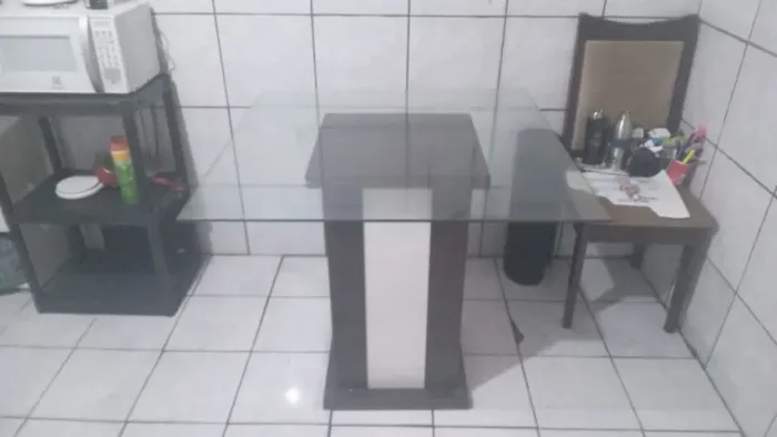 Mesa de janta de vidro