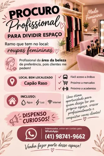 Espaço em sala comercial