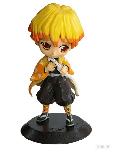 Boneco Zenitsu Agatsuma Demon Slayer.