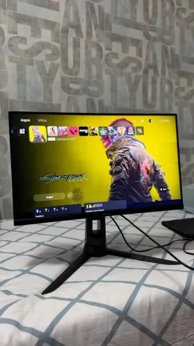 MONITOR SAMSUNG F24G35TFWL 144hz VGA Gamer 180 Graus Vertical Imagem Linda