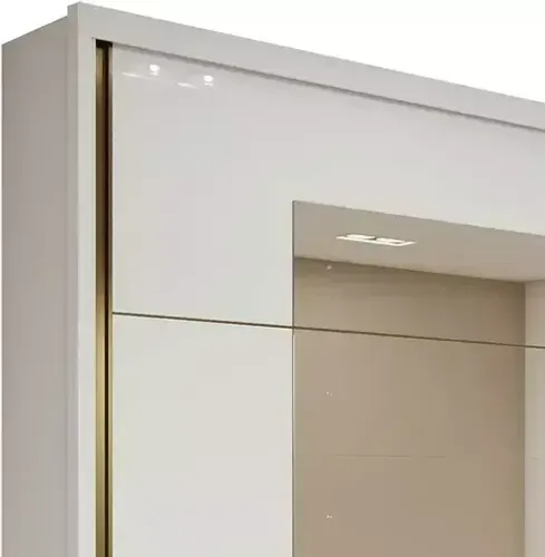 Guarda-roupa Casal com Espelho 2 Portas de Correr 6 Gavetas Toronto Plus Espresso Móveis 1