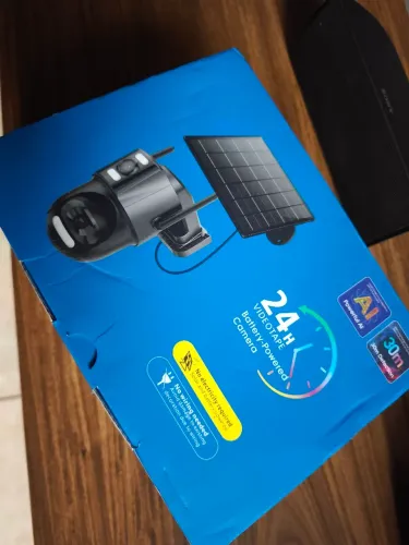 2 câmeras de segurança com placa solar e CHIP INCLUSO