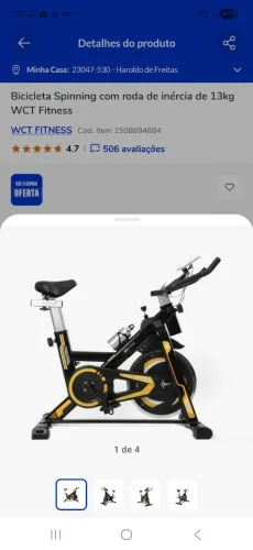 VENDE BICICLETA SPINNING 6 MESES DE USO