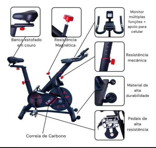 Bicicleta Spinning em excelente estado!