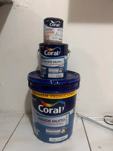 Tintas branca Coral (kit pintura)