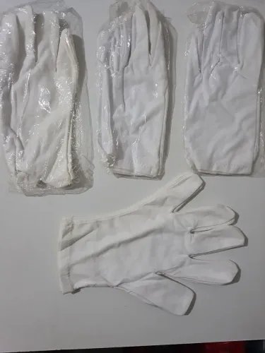 Kit de luvas de tecido