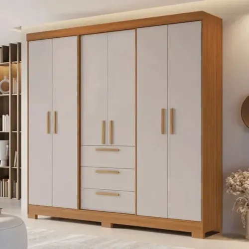 Guarda-Roupa NT6030 Notável - 06 Portas e 03 Gavetas - 100% MDF - Entrega Imediata;