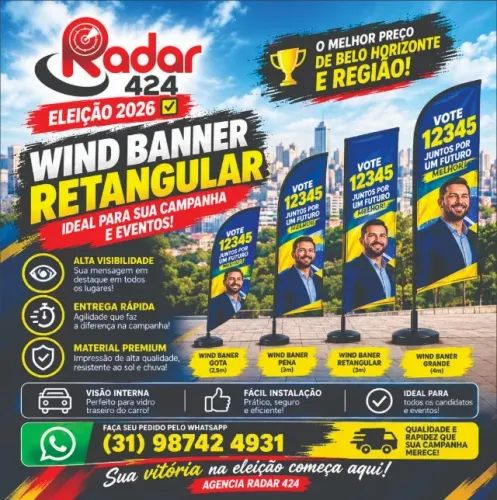 WIND BANNER PARA ELEIÇÕES 2026
