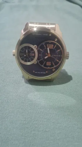 RELÓGIO LINCE DOURADO MASCULINO 
