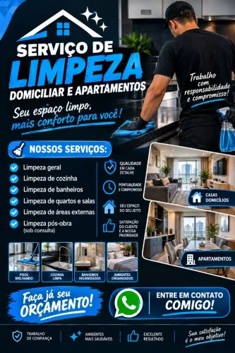Eu trabalho com serviços domiciliar Apartamentos ?