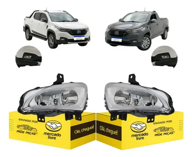 Par Farol Milha Cibie Auxiliar Strada 2021 2022 23 2024 2025 Cristal