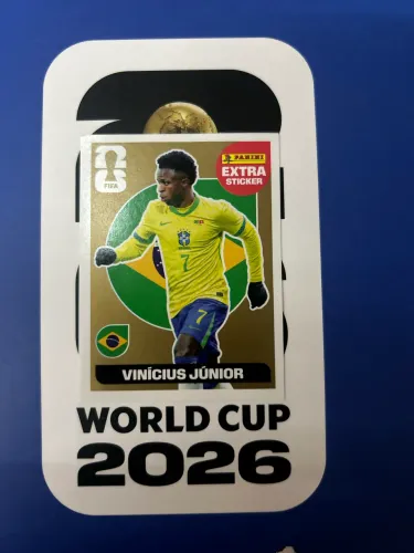 Extra Legend - Vini Jr ouro (Dourada) - Panini 2026