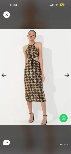 Vestido colcci paete