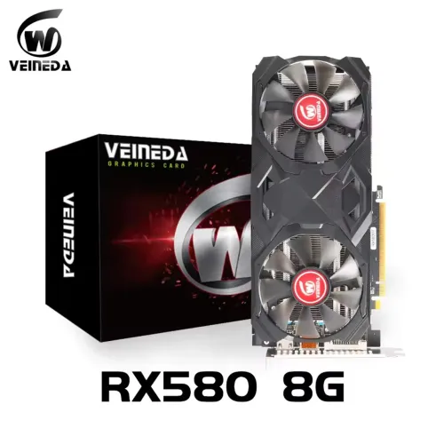 Placa de vídeo RX580 8GB DDR5 Veineda