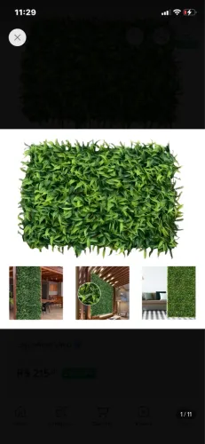 Kit samambaia premium jardim vertical plantas artificiais